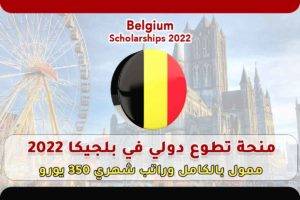 منحة تطوع دولي 2022 في بلجيكا