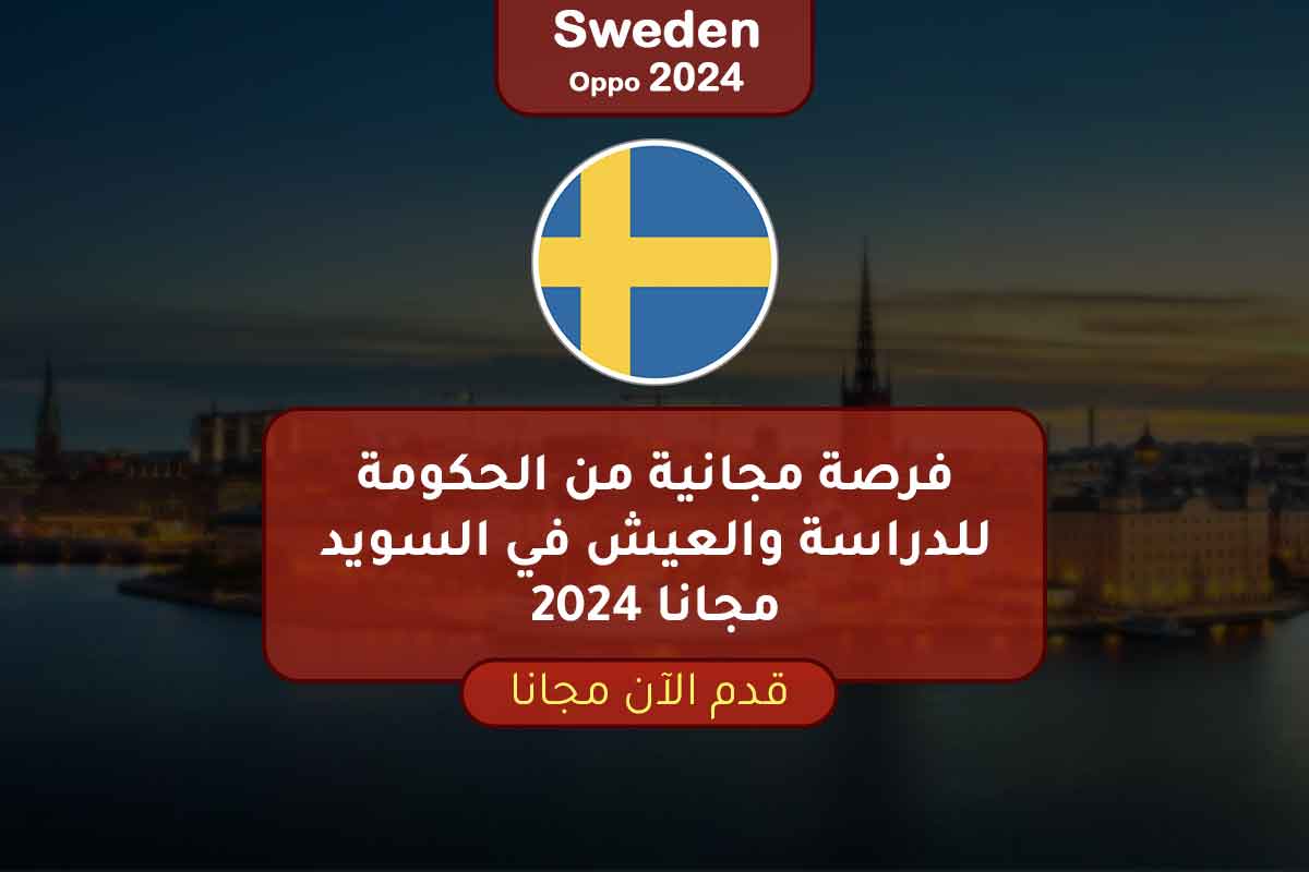 فرصة مجانية من الحكومة للدراسة والعيش في السويد مجانا 2024