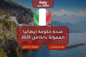 منحة حكومة إيطاليا الممولة بالكامل 2025